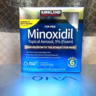 [ Date  : Tốt nhất ] Dạng Bọt  (Foam) thoa ngoài  Minoxidil Kirkland USA mọc Tóc , mọc Râu , BILL CHÍNH HÃNG COSTCO Mỹ .