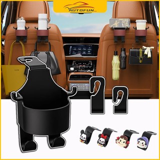 Bộ 1/2 Móc Treo Cốc Nước Gắn Ghế Sau Xe Hơi Tiện Dụng Giá Đỡ