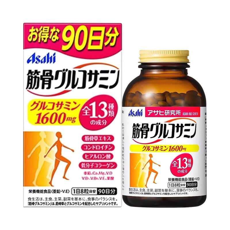 Viên uống bổ xương khớp, bổ sung canxi Glucosamine 1600mg Asahi 720 viên