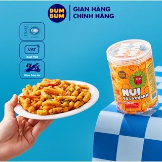 Nui sấy khô bò lá chanh, nui sấy giòn khô bò lá chanh DumBum 180g đồ ăn vặt Hà Nội
