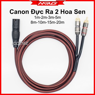  Dây Canon Đực Ra 2 AV hoa sen dài 1m-2m-3m-5m giá 1 dây. 