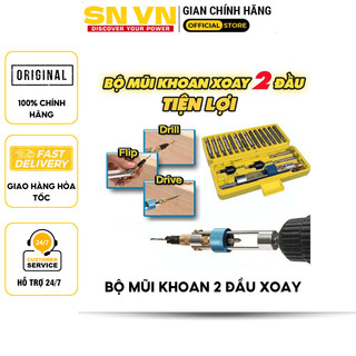 Bộ mũi khoan và bắt vít hai đầu xoay trục lục giác 6.5mm