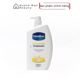 Sữa Tắm Dưỡng Ẩm Trắng Da Vaseline Total Moisture Body Wash Chai 1L