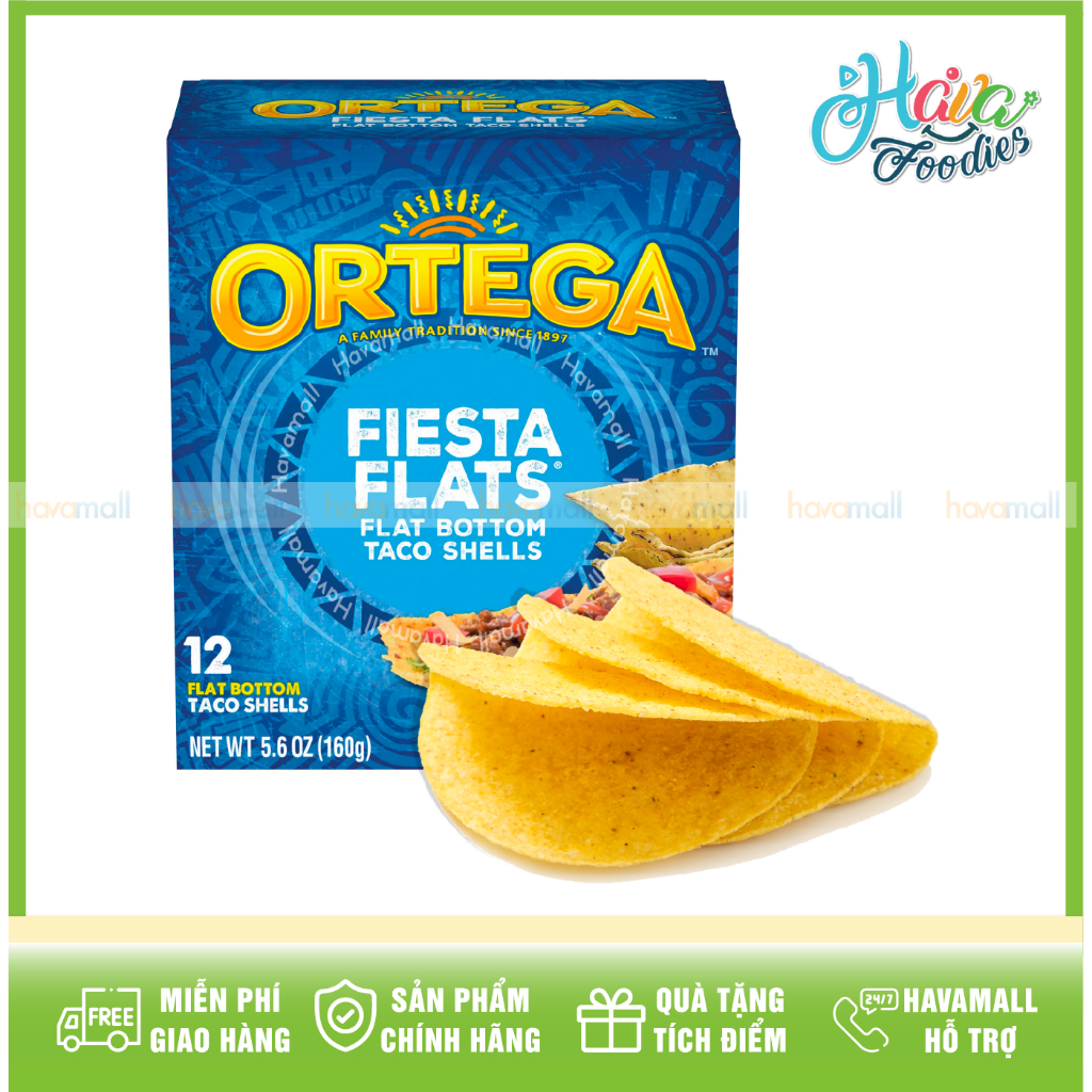 Vỏ Bánh Từ Bột Bắp Taco Shells – Ortega Taco Shells 12 cái