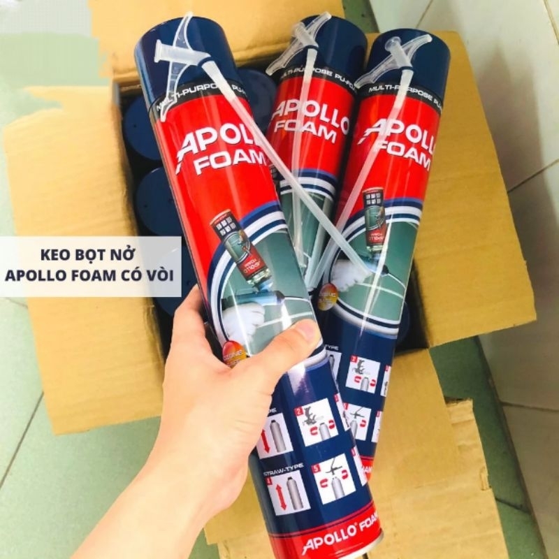 KEO NỞ BỌT FOAM APOLLO 750ML