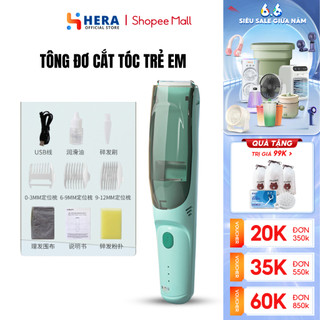 Tông đơ cắt tóc cho bé GODWELL tự động hút tóc rơi khi cắt , máy tăng đơ hớt tóc êm ái, an toàn bảo hành chính hãng