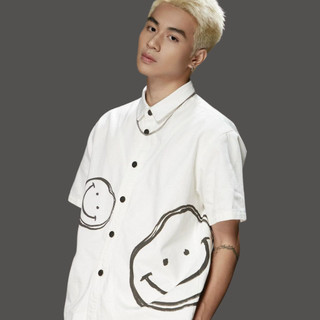 Áo Sơ Mi Boxy Smile In Hình Mặt Cười Godmother