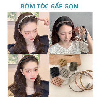 Bờm gấp gọn cài tóc nhựa dẻo, Băng đô thời trang tiện lợi mang đi du lịch - Faco Accessory