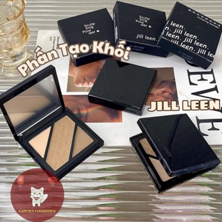 [JILL LEEN] Bảng Phấn Tạo Khối/Highlight 3 Ô JILL LEEN Vỏ Đen Bóng Thanh lịch Sculpting Powder