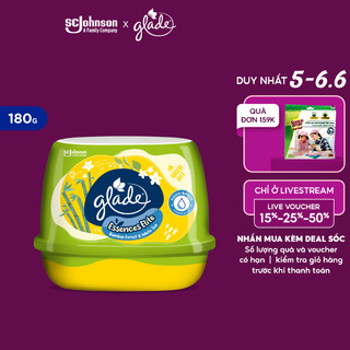  Glade Sáp Thơm Cao Cấp Hương Tre & Trà Trắng 180G | Công Thức Gốc Nước Cho Hương Thơm Kép SC Johnson