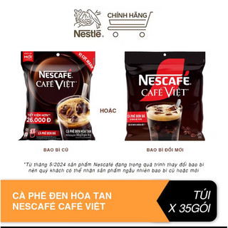 NESCAFÉ hòa tan - Combo 13 Cà phê Việt Đen đá (35gói x 16g)