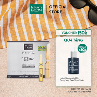 Ampoule 15% Vitamin C Nguyên Chất Chống Lão Hóa - MartiDerm Platinum Photo Age HA+