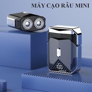 Máy cạo râu 2 lưỡi Mini cao cấp, lưỡi dao kép tự mài siêu mỏng, chống nước, pin trâu. Bảo hành chính hãng.