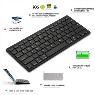 Bàn Phím Bluetooth Không Dây BK-880 và Bàn Phím Máy Tính Mini K1000