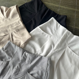 ENNIE DEROSE PANTS - Quần Xuông Nữ Dài Trơn Lưng Trơn Gài Nút Phía Sau Bo Chun (4 MÀU)