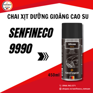 Chai xịt bảo dưỡng gioăng cao su cửa ô tô Senfineco 9990 Silicon Spray dung tích 450ml