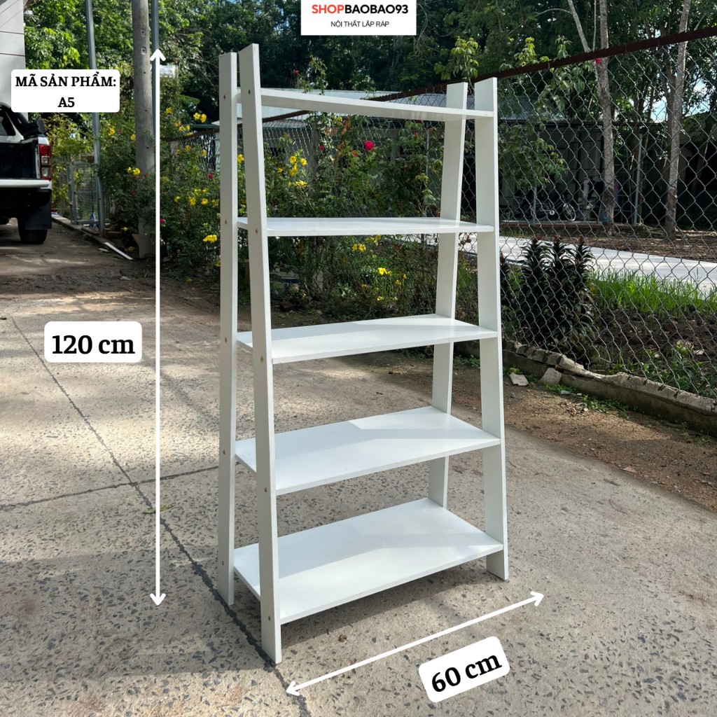 Kệ gỗ decor hình thang trang trí nội thất phong cách Hàn chất liệu MDF hiện đại - A5 | BigBuy360 - bigbuy360.vn