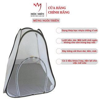 Mùng Thiền Mộc Miên Gọng Thép Bọc Nhựa Chống Sét