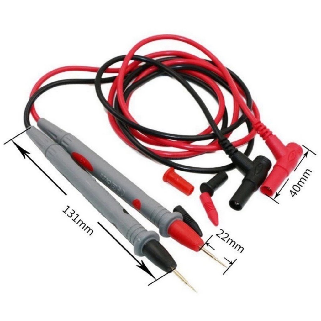 Que đo đồng hồ vạn năng 1000V/20A, cặp dây đo đồng hồ vạn năng đầu