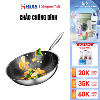 Chảo Chống Dính Sâu Lòng Vân Đá Tổ Ong Hàn Quốc GODWELL, Dùng Được Cho Mọi Loại Bếp