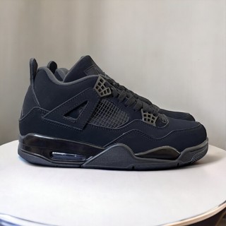 [Chính Hãng SALE] Giày Nike Air Jordan 4 Retro Black - Sneaker Thể Thao - Tặng Tất Vớ
