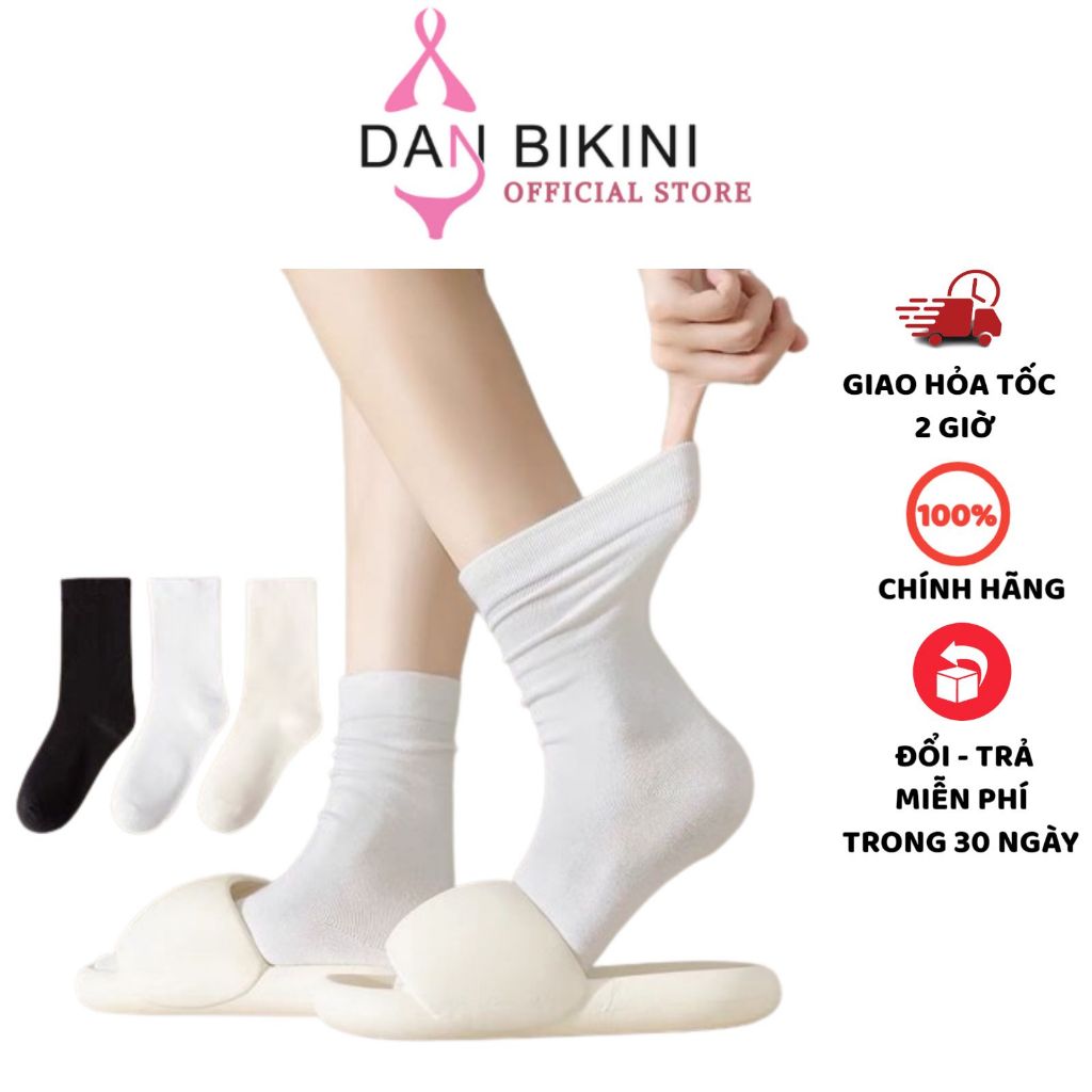 Tất Cao Cổ Nữ Phong Cách Vintage Hàn Quốc DANBIKINI Mã T08