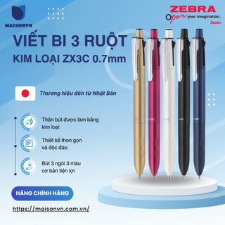 Viết 3 Ngòi ZX3C Zebra - Nhật [Chính Hãng] - tặng kèm hộp cao cấp