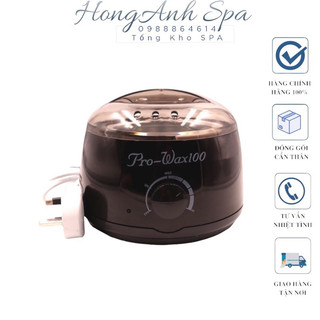 Nồi Nấu Sáp Wax Lông Pro Wax100 bản màu Đen cao cấp[ Tặng Kèm Ca + Que ]