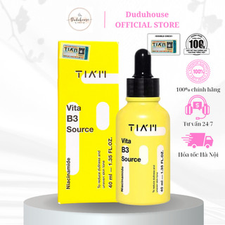Serum Tiam Niacinamide 10% +  Arbutin 2% Tia'm Vita B3 Source Dưỡng Trắng,Phục Hồi da 40ml Duduhouse