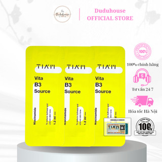 Sample Tiam Vita B3 Source Niacinamide 10% +  Arbutin 2% Tia'm Dưỡng Trắng, Phục Hồi da 1.2ml Duduhouse
