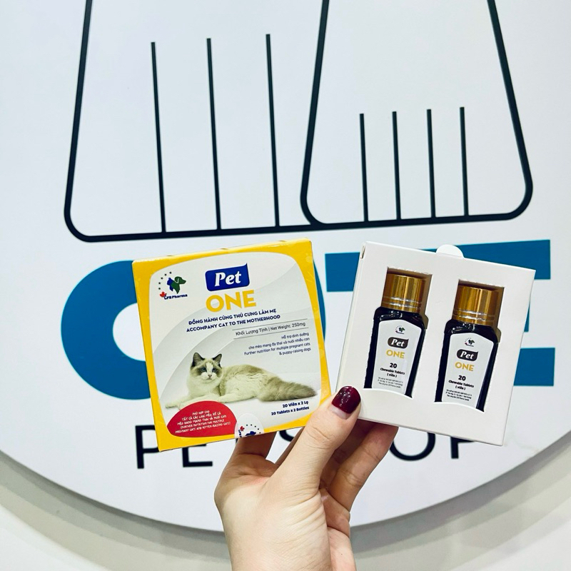 PET ONE - 25 DƯỠNG CHẤT CHO BỘ XƯƠNG  HOÀN HẢO dành cho mèo hộp 20 viên