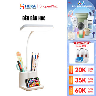 Đèn Bàn Học, Đọc Sách Tích Điện GODWELL, Đèn Chống Cận Có Nút Cảm Ứng Kèm 3 Chế Độ Ánh Sáng Phù Hợp Bảo Vệ Mắt