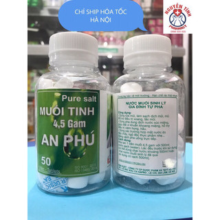 viên muối để pha nước muối sinh lý súc miệng 1 viên pha được 500ml, lọ 50 viên ( chỉ ship hỏa tốc Hà Nội)