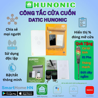 Công Tắc Cửa Cuốn thông minh Datic Hunonic Smart Door Điều Khiển Từ Xa Bằng Điện Thoại