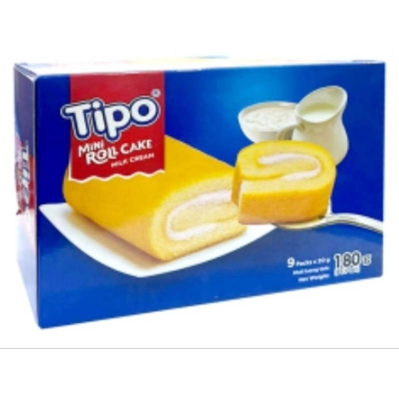 Bánh swissroll Tipo sữa hộp 180g