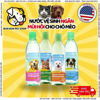 473ml - Nước vệ sinh răng miệng súc miệng TropiClean cho Chó Mèo - TropiClean Fresh Breath Oral Care Water Additive