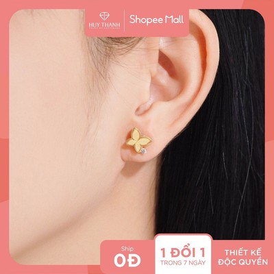 Bông Tai Nữ Vàng Tây 14K BTPTB384 Huy Thanh Jewelry