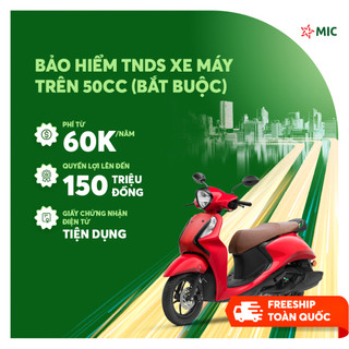 [E-Voucher] Bảo hiểm Xe máy trên 50cc (bắt buộc) TNDS, cấp GCN điện tử | Bảo hiểm Quân đội MIC