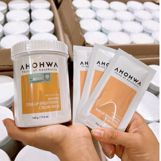 (Gói 20g) Mặt Nạ Ủ Trắng Dạng Kem Ahohwa Ahohaw Tone Up Brightening Cream Mask