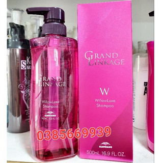 DẦU GỘI MILBON W GRAND LINKAGE WILLOW LUXE SIÊU MƯỢT CHO TÓC THƯỜNG 500ML (NHẬT BẢN)