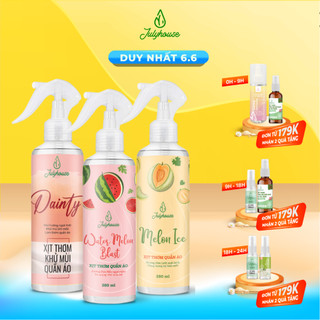 Xịt thơm quần áo JULYHOUSE 20ml/280ml chiết xuất tinh dầu thiên nhiên thơm mát