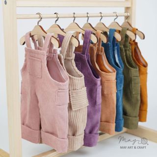  Quần yếm cho thú bông vải tự phối đồ thay quần áo Tiệm tạp hoá Nhà May 