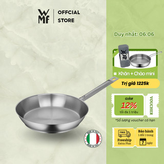 Chảo Thép WMF GOURMET PLUS Size 24, 28CM Thép Không Gỉ, Dùng Được Cho Bếp Từ -0728286031/ 0728246031
