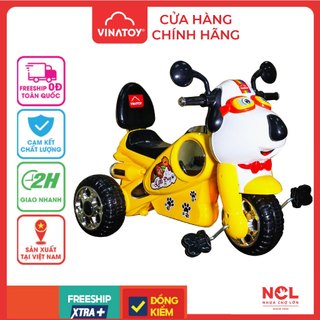 Xe 3 Bánh Trẻ Em Vinatoy Nhựa Chợ Lớn L9 hình Chú Chó Thông Minh (Không nhạc) - M1814-X3B cho bé từ 2 đến 4 tuổi