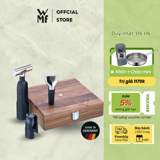 Bộ 3 Món Dụng Cụ Mở Rượu Vang WMF Baric Chất Liệu Thép Không Gỉ, Hộp Gỗ - 0662856040