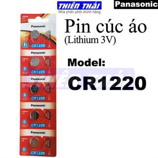 Pin cúc áo panasonic cr1220,pin lithium 3v,pin nút áo 3v,pin đồng hồ,cmos,