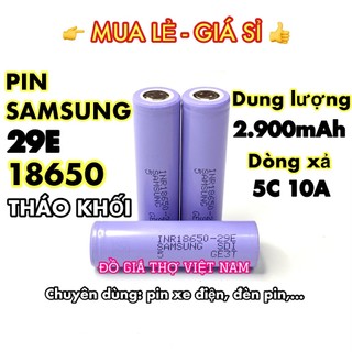 Pin samsung 29e tháo khối 2900mah - xả 5c 10a 18650