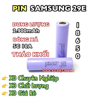 Pin samsung 29e dung lượng 2900mah xả 5c 10a