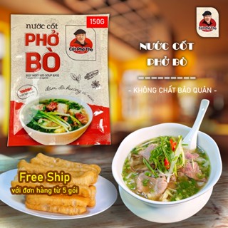 Combo 5 Gói Nước Cốt Phở Bò Cô Đặc - Cốt Phở Thọ Chuẩn Hương Vị Hà Thành gói 150g