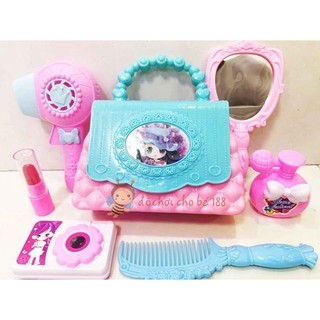 Đồ chơi vali trang điểm, nail, tóc hello kitty